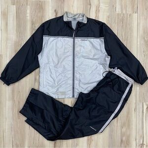 2000s Reebok Two-Tone Reflective Windbreaker set Zip-Up size XL